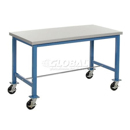 Global Industrial Mobile Packing Workbench, ESD Square Edge, 60inW x 30inD 607941A